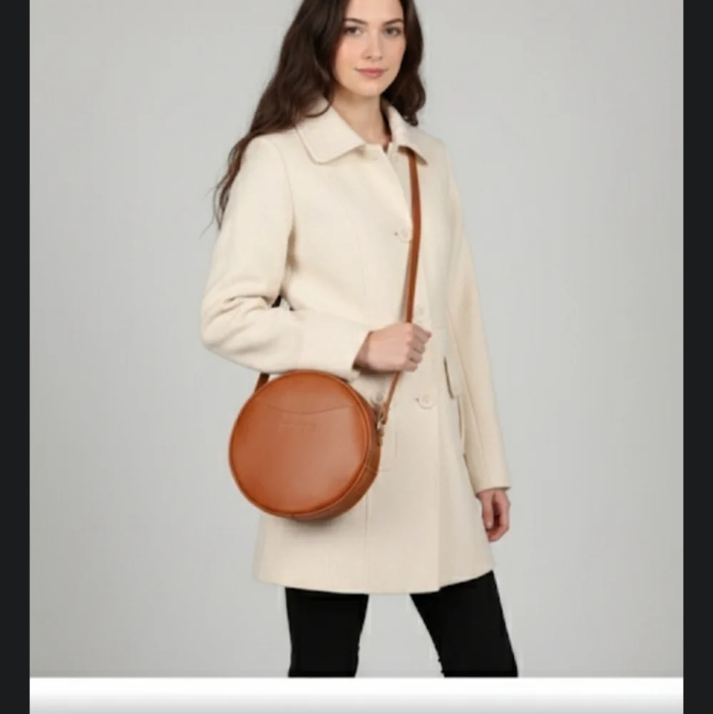 Anthropologie Tulle Winter White Wool Preppy Fall Feminine Classic Pea Coat M - Picture 2 of 11